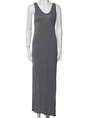 T by Alexander Wang Charcoal Sleeveless Maxi Tank Dress
